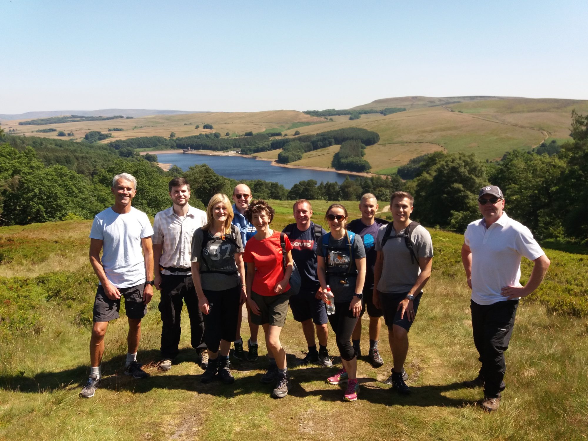 The Clarion team on a charity ramble for Circus Starr