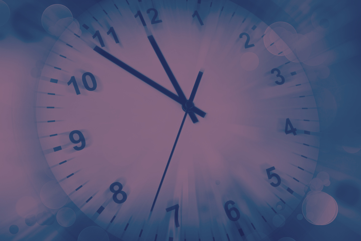 Clock face denoting countdown to the Trust Registration Service requirements