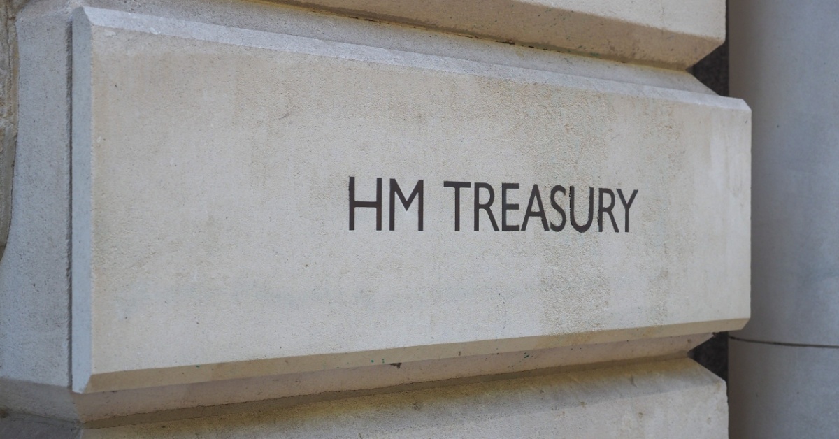 exterior of HM Treasury, London