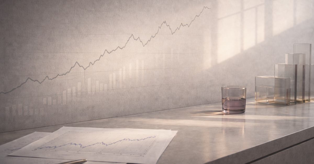 A market index board