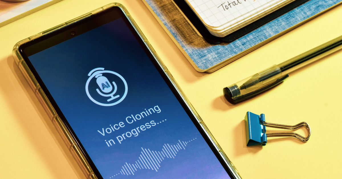 A voice cloning AI
